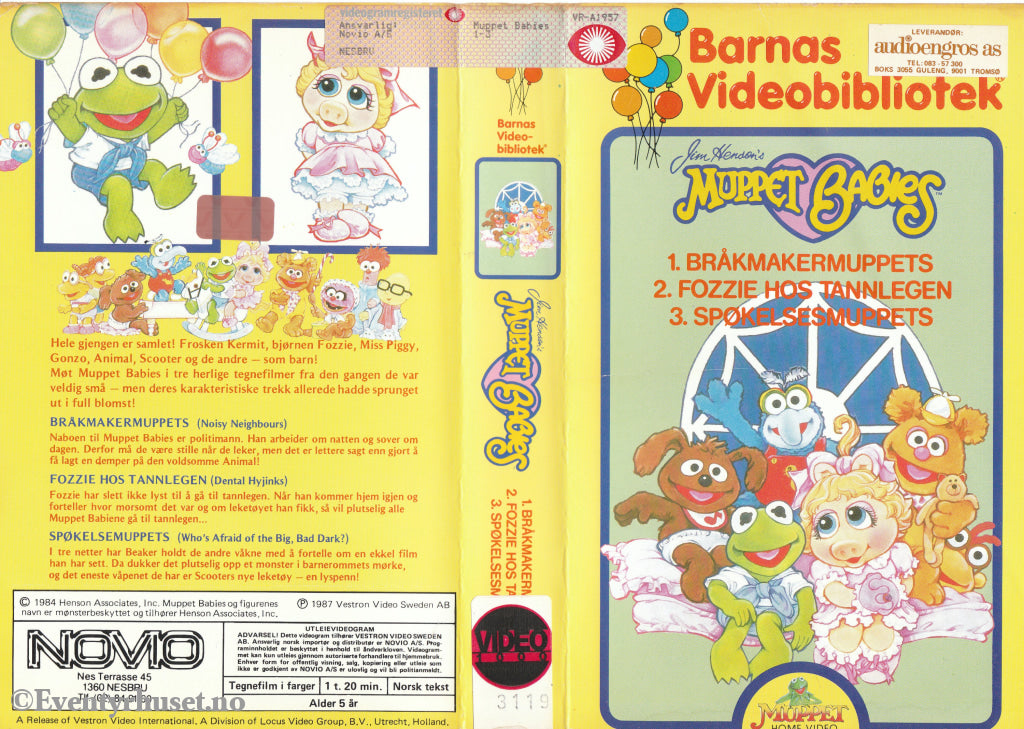 Download / Stream: Muppet Babies 1-3. 1984/87. Vhs Big Box. Norwegian Subtitles.