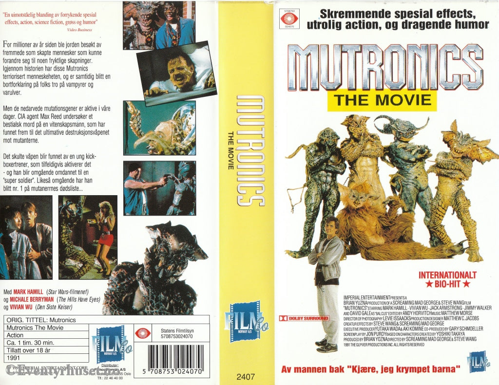 Download / Stream: Mutronics - The Movie. 1991. Vhs. Norwegian Subtitles. Vhs