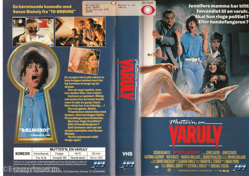 Download / Stream: Mutter´n Er Varulv. 1989. Vhs Big Box. Norwegian Subtitles.