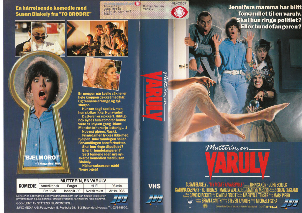 Download / Stream: Mutter´n Er Varulv. 1989. Vhs Big Box. Norwegian Subtitles.