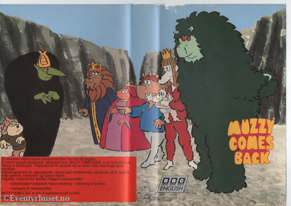 Download / Stream: Muzzy Comes Back. VHS Big Box. Norwegian distribution English audio. VHS