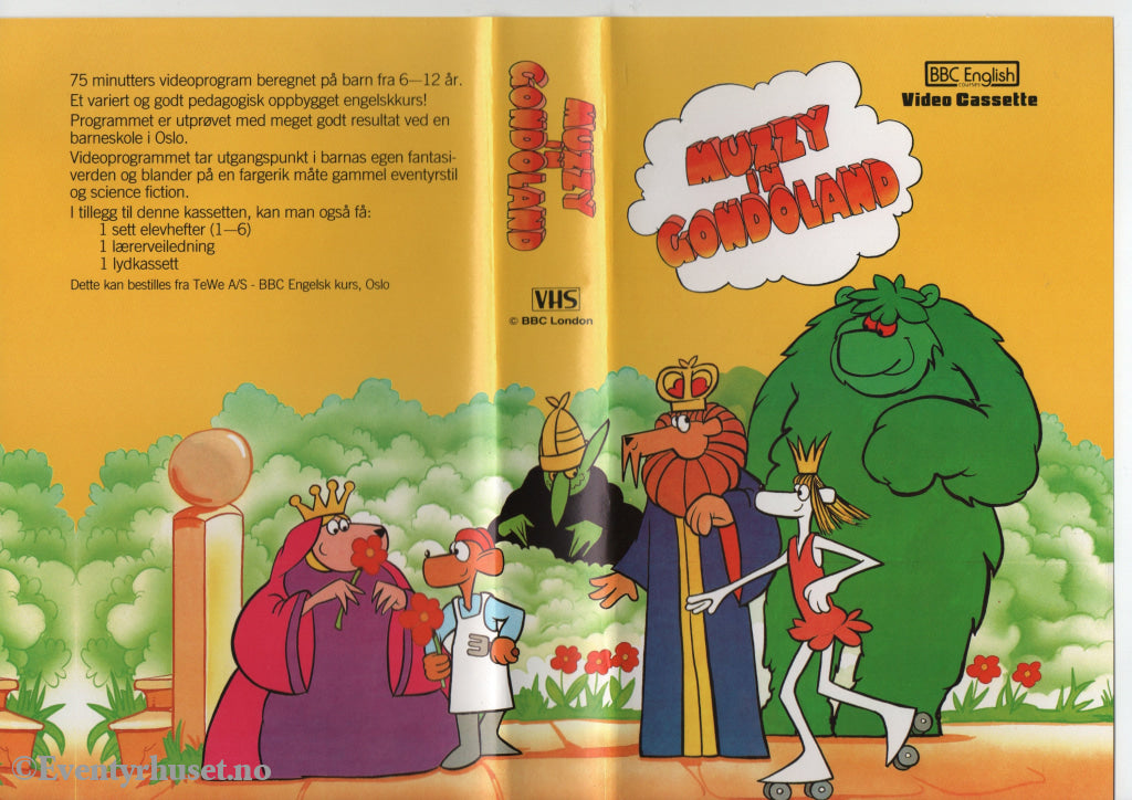 Download / Stream: Muzzy In Gondoland. VHS Big Box. Norwegian distribution English audio. VHS