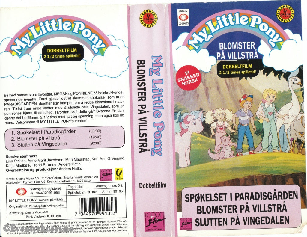 Download / Stream: My Little Pony. Blomster På Villstrå Mfl. Vhs. Norwegian. Stream Vhs