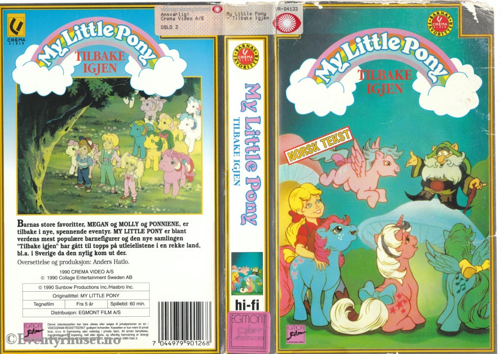 Download / Stream: My Little Pony - Tilbake Igjen. 1990. Vhs Big Box. Norwegian. Stream
