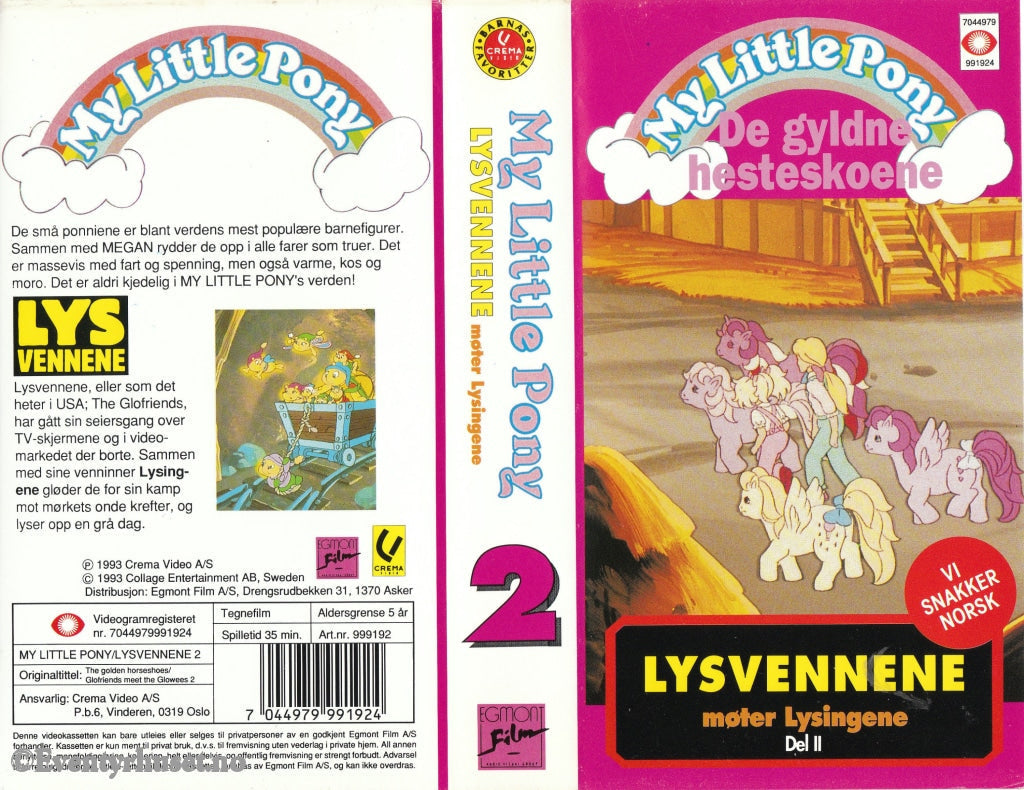 Download / Stream: My Little Pony. Vol. 2. De Gyldne Hesteskoene Lysvennene Møter Lysingene Ii. Vhs.