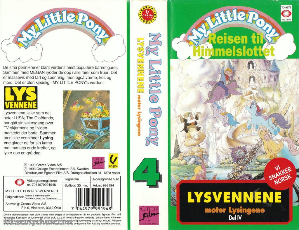 Download / Stream: My Little Pony. Vol. 4. Reisen Til Himmelslottet Lysvennene Møter Lysingene Iv.
