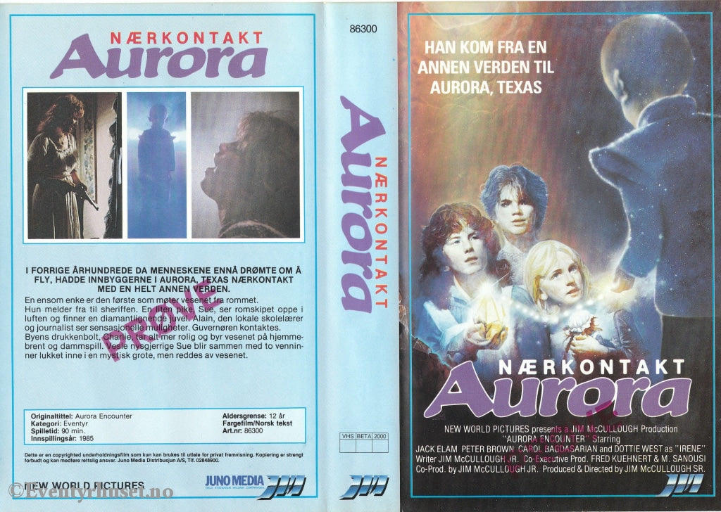 Download / Stream: Nærkontakt Aurora. 1985. Vhs Big Box. Norwegian Subtitles.