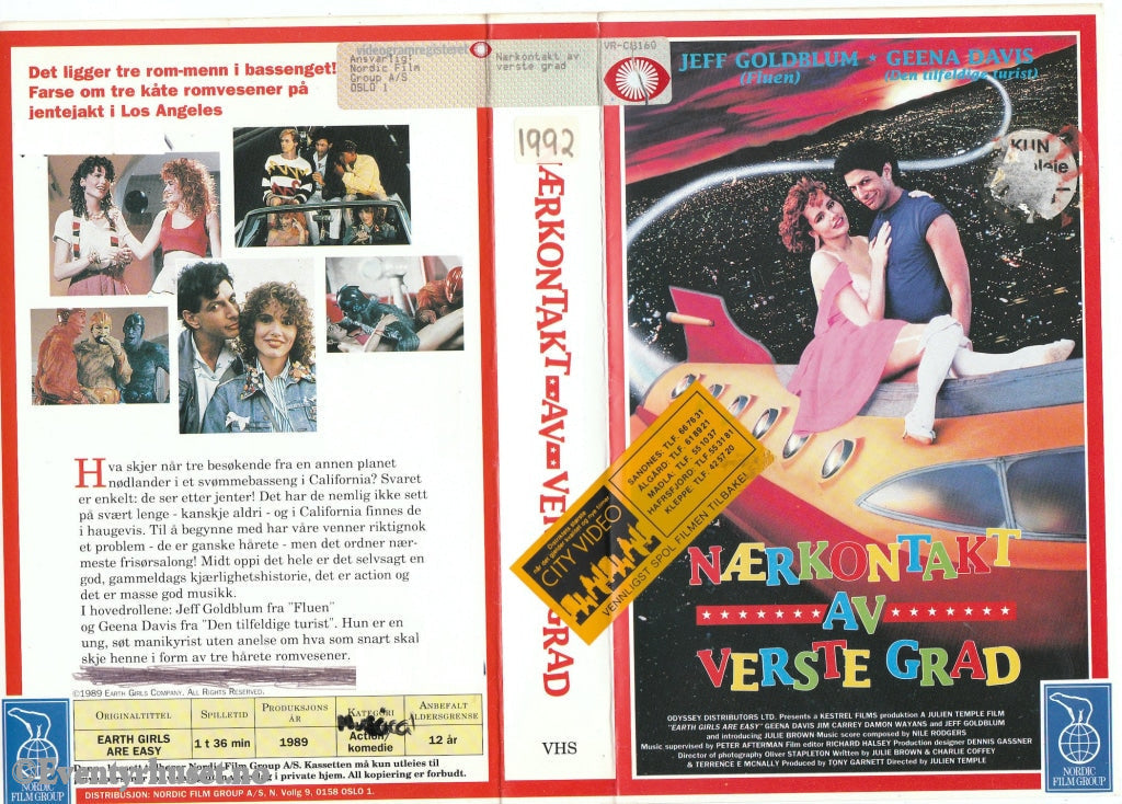 Download / Stream: Nærkontakt Av Verste Grad. 1989. Vhs Big Box. Norwegian Subtitles.
