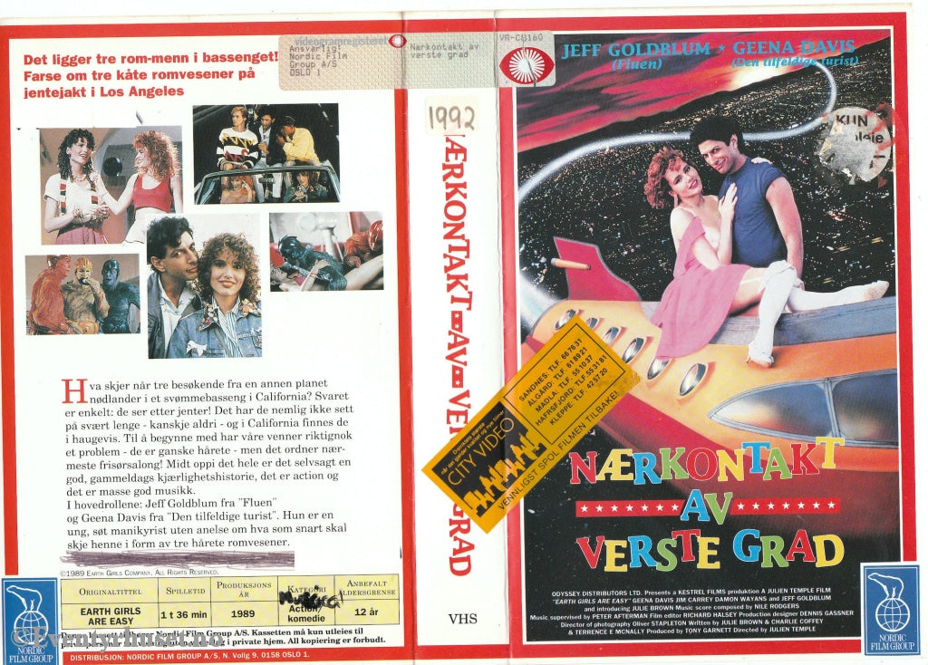 Download / Stream: Nærkontakt Av Verste Grad. 1989. Vhs Big Box. Norwegian Subtitles.