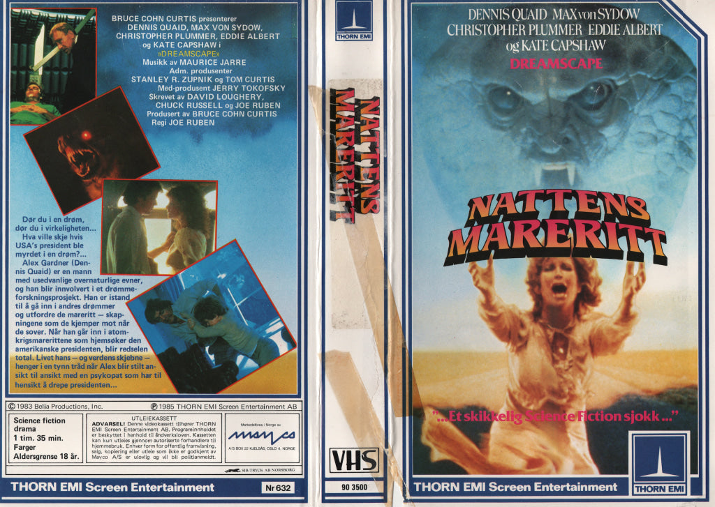 Download / Stream: Nattens Mareritt. 1985. VHS Big Box. Norwegian subtitles. VHS