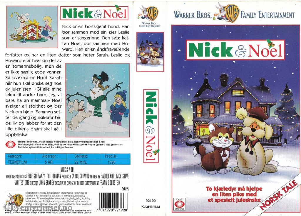 Download / Stream: Nick & Noel. 1993. Vhs. Norwegian Dubbing. Vhs