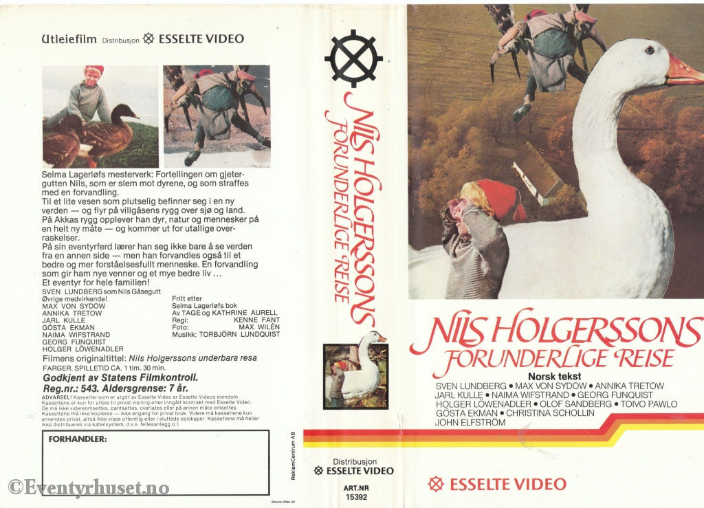 Download / Stream: Nils Holgerssons Forunderlige Reise. 1962. Vhs Big Box. Norwegian Subtitles.