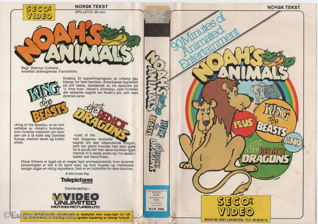 Download / Stream: Noah’s Animals. VHS Big Box. Norwegian subtitles. VHS