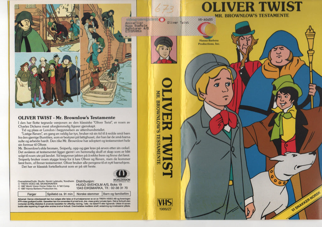 Download / Stream: Oliver Twist. 1987. VHS Big Box. Norwegian dubbing. VHS