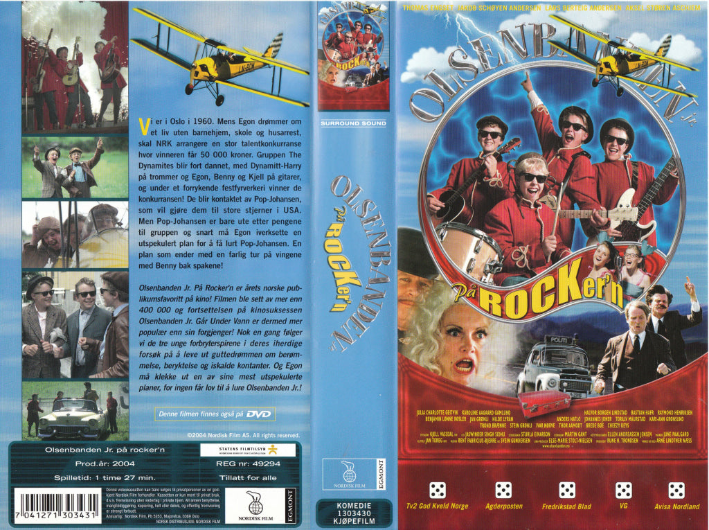 Download / Stream: Olsenbanden Junior på Rocker’n. 2004 VHS SB. Norwegian. VHS