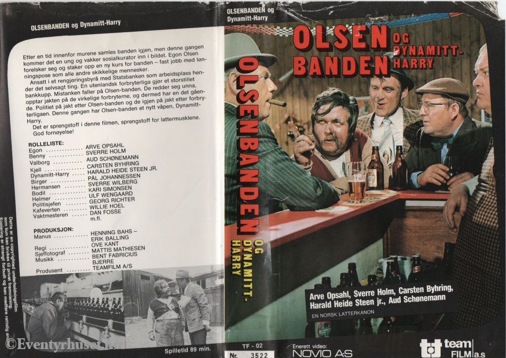 Download / Stream: Olsenbanden. Vol. 2. Olsenbanden og Dynamitt-Harry. 1970. VHS Big Box. Norwegian. VHS