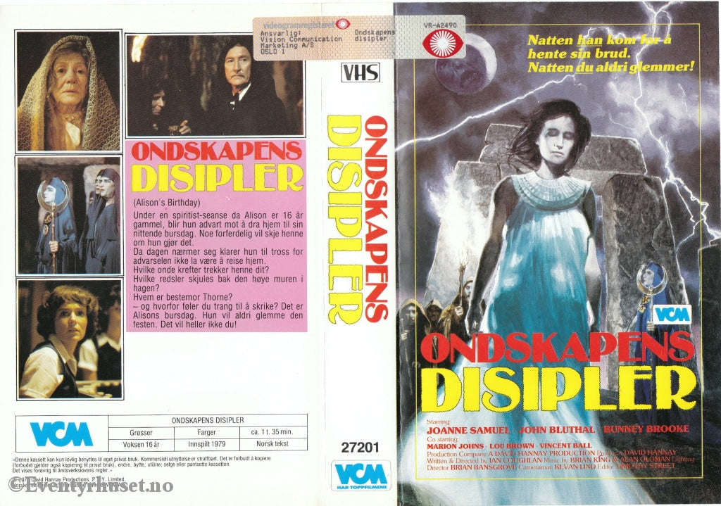 Download / Stream: Ondskapens Disipler. 1979. Vhs Big Box. Norwegian Subtitles.