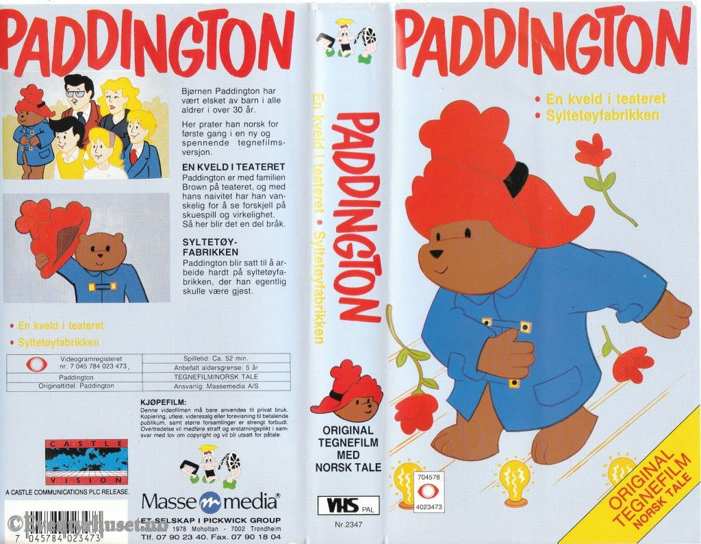 Download / Stream: Paddington. Vhs. Norwegian Dubbing. Vhs