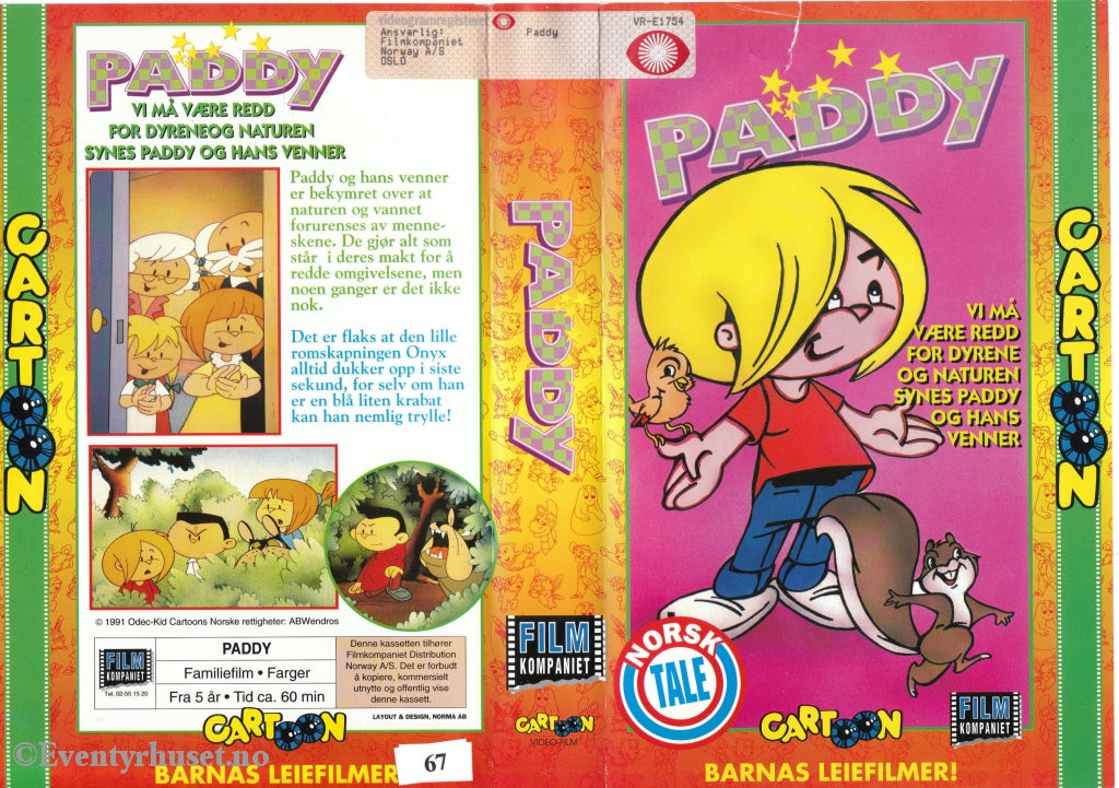 Download / Stream: Paddy. 1991. Vhs Big Box. Norwegian Dubbing.