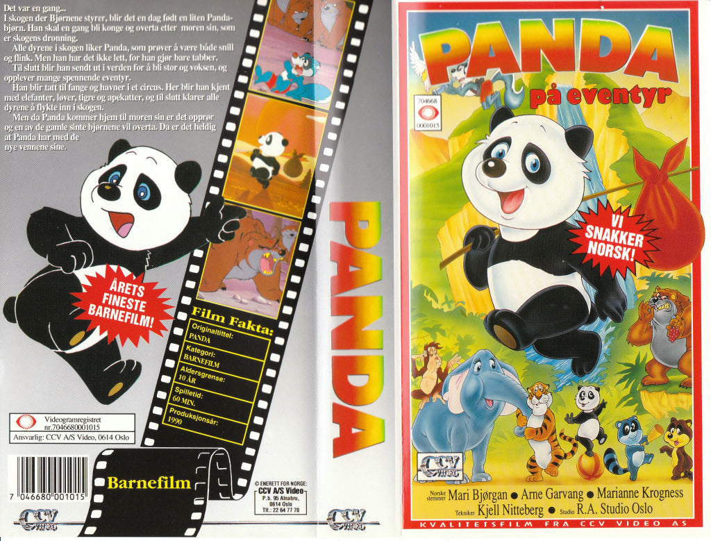Download / Stream: Panda på eventyr. 1990. VHS SB. Norwegian dubbing. VHS