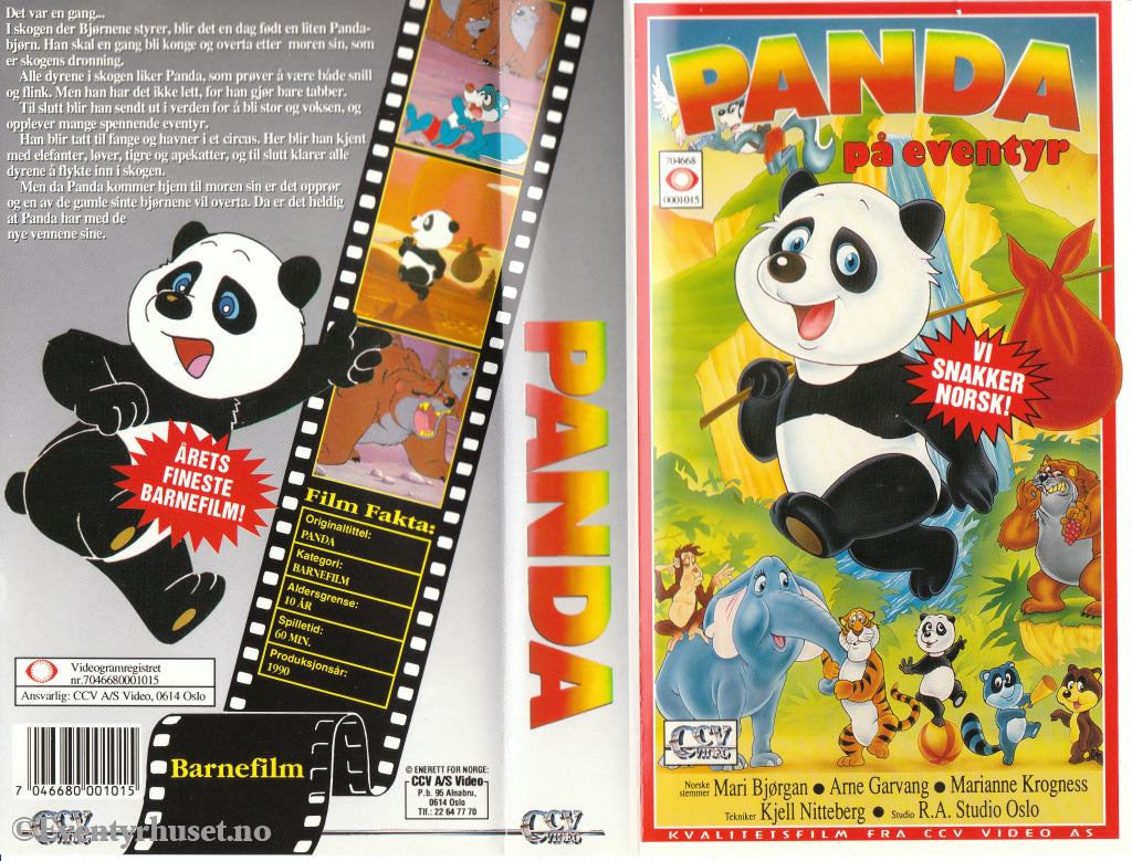 Download / Stream: Panda på eventyr. 1990. VHS SB. Norwegian dubbing. VHS