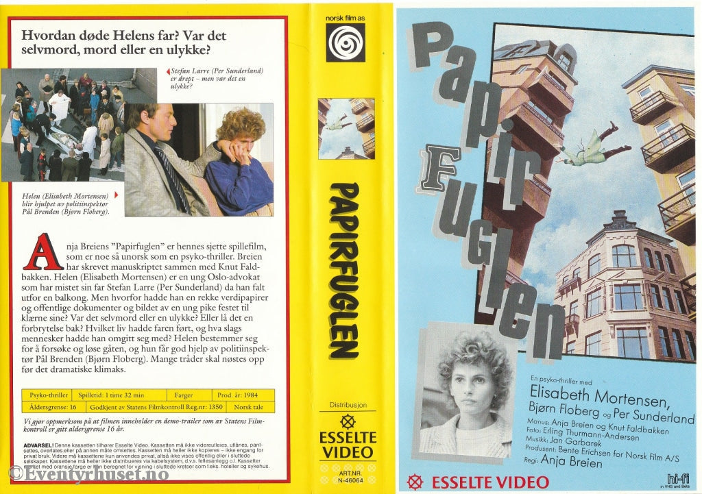 Download / Stream: Papirfuglen. 1984. Vhs Big Box. Norwegian.
