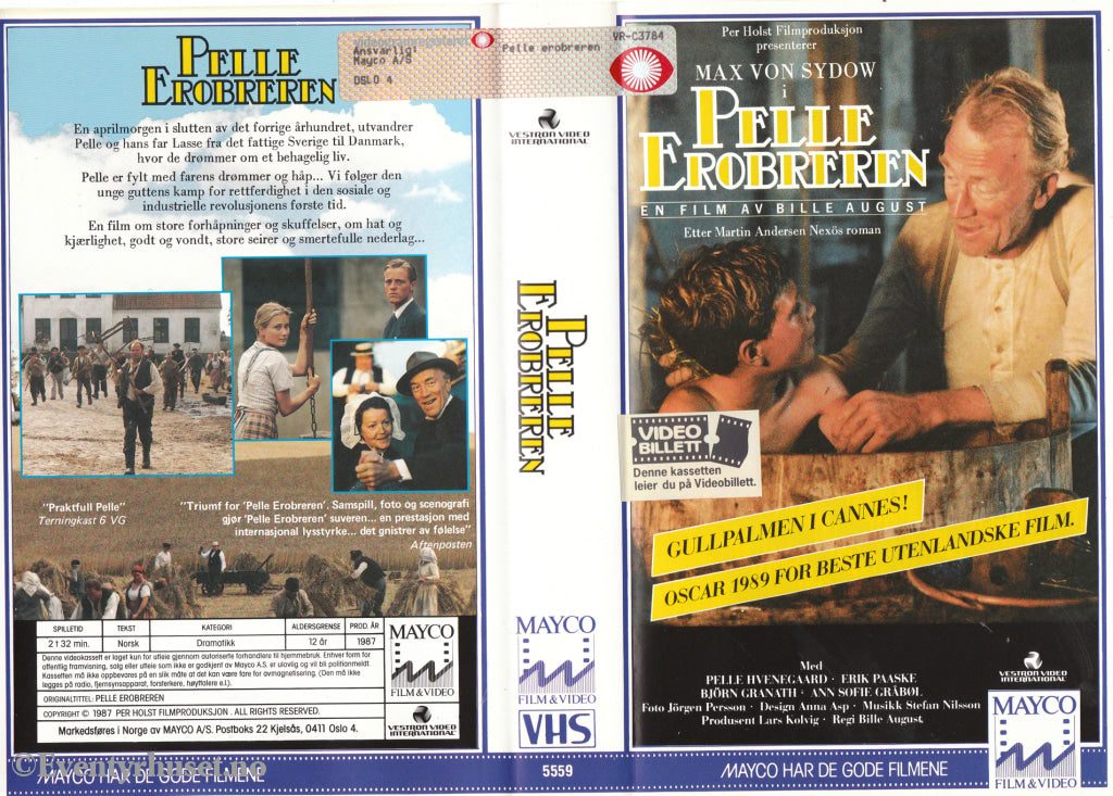 Download / Stream: Pelle Erobreren. 1987. Vhs Big Box. Norwegian Subtitles.
