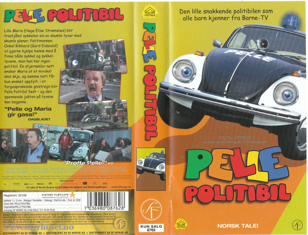 Download / Stream: Pelle Politibil. 2002. Vhs. Norwegian. Vhs