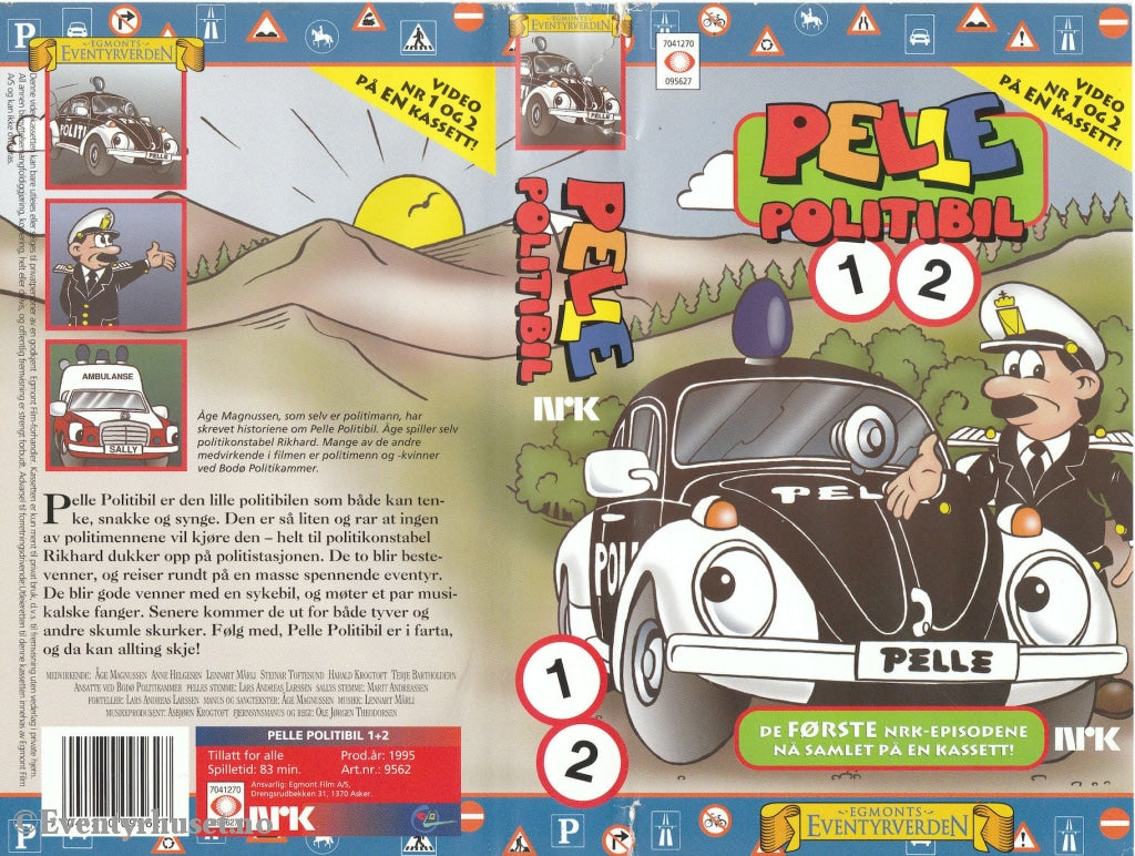 Download / Stream: Pelle Politibil. Vol. 1 & 2. 1995. Vhs Norwegian.