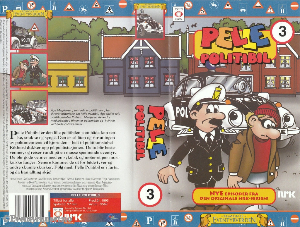 Download / Stream: Pelle Politibil. Vol. 3. 1995. Vhs Norwegian.