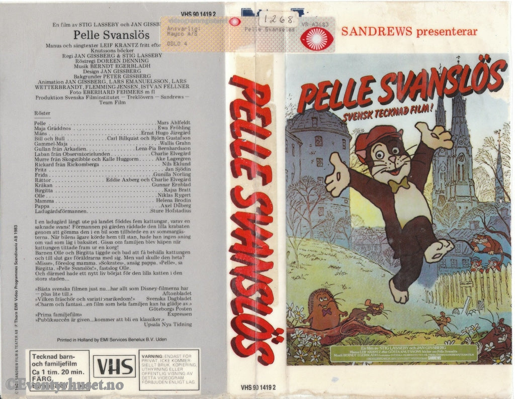 Download / Stream: Pelle Svanslös. Vhs Norwegian Dubbing (Swedish Audio).