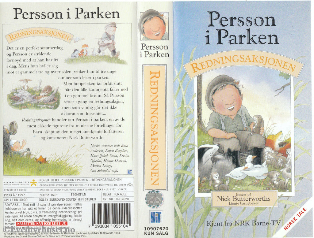 Download / Stream: Persson I Parken - Redningsaksjonen. 1997. Vhs. Norwegian Dubbing. Vhs