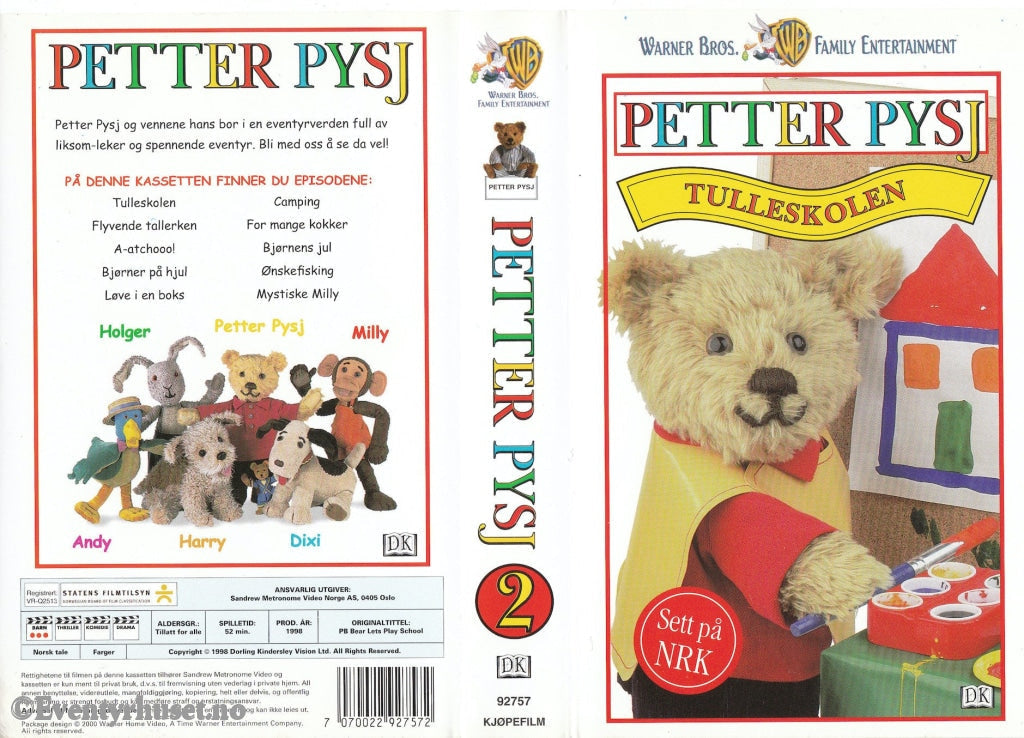 Download / Stream: Petter Pysj. Vol. 2. Tulleskolen (Nrk). 1998. Vhs. Norwegian Dubbing. Vhs