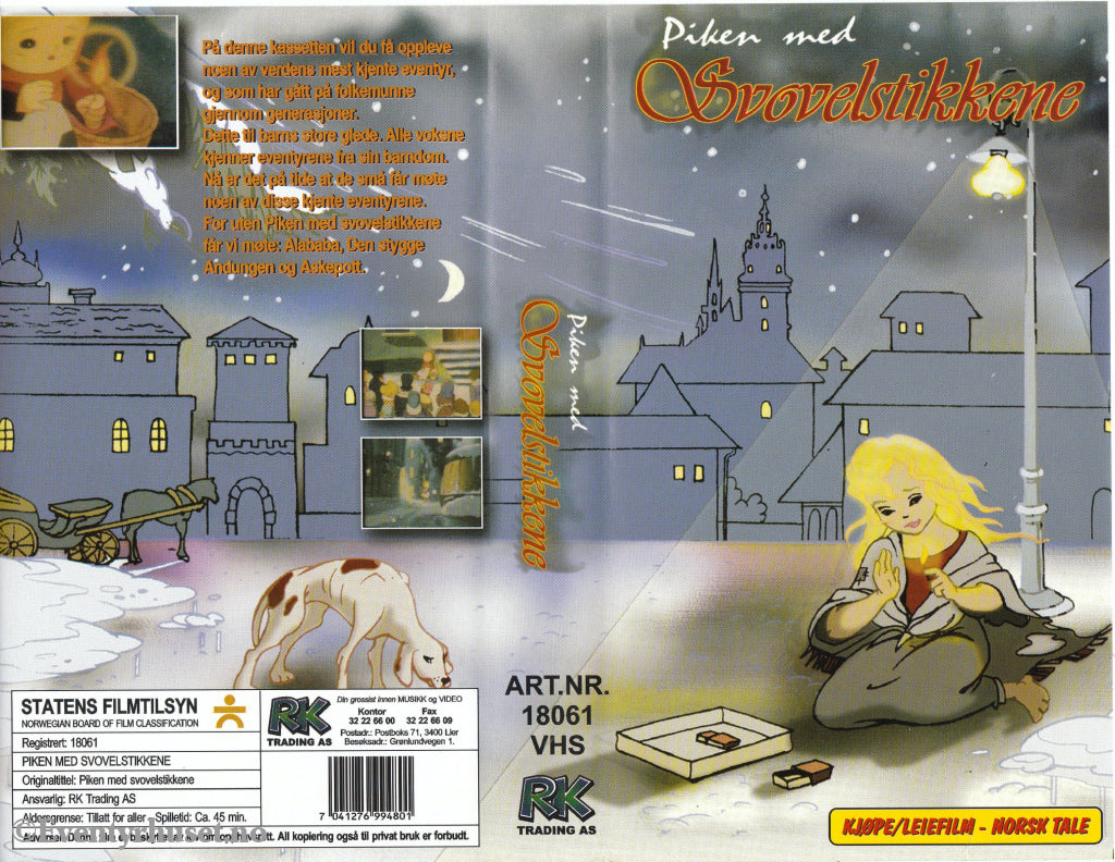 Download / Stream: Piken med svovelstikkene. VHS SB. Norwegian dubbing. VHS
