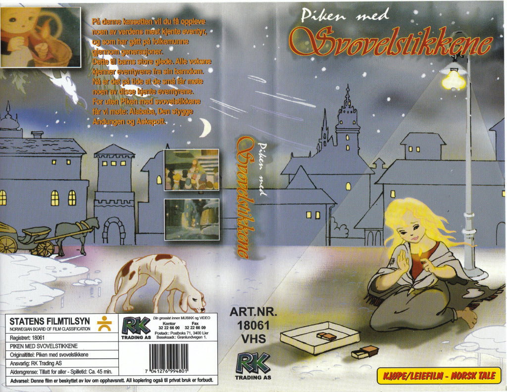 Download / Stream: Piken med svovelstikkene. VHS SB. Norwegian dubbing. VHS