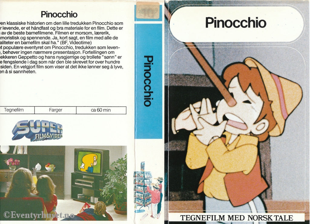 Download / Stream: Pinocchio. Vhs Big Box. Norwegian Dubbing.