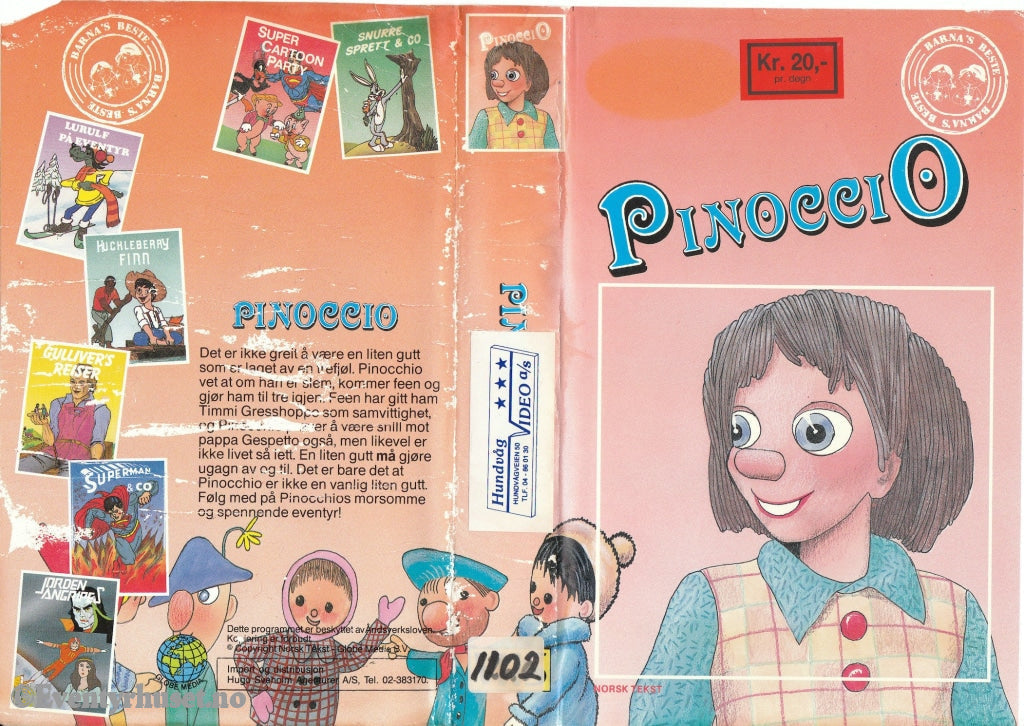 Download / Stream: Pinocchio. Vhs Big Box. Norwegian Subtitles.