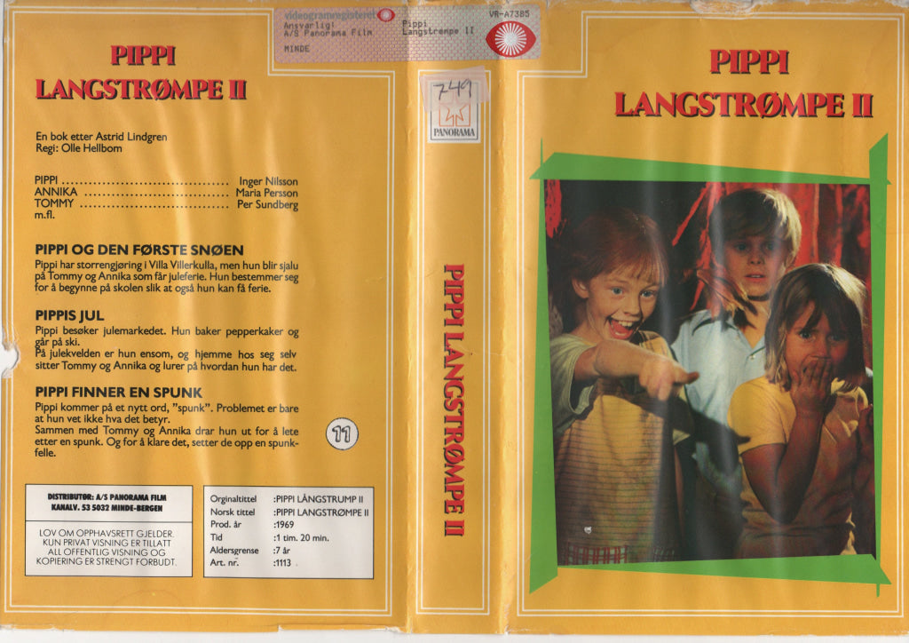 Download / Stream: Pippi Langstrømpe II. VHS Big Box. Norwegian subtitles. VHS