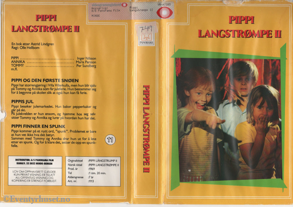 Download / Stream: Pippi Langstrømpe II. VHS Big Box. Norwegian subtitles. VHS