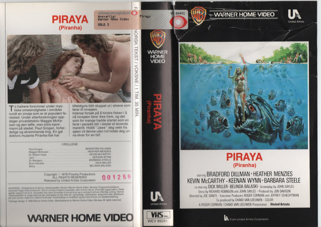 Download / Stream: Piraya. 1978. VHS Big Box. Norwegian subtitles. VHS