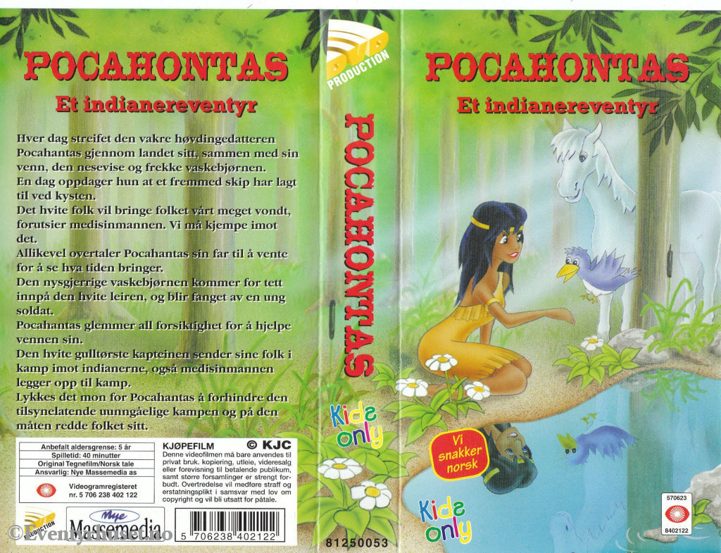 Download / Stream: Pocahontas. Vhs. Norwegian Dubbing. Vhs