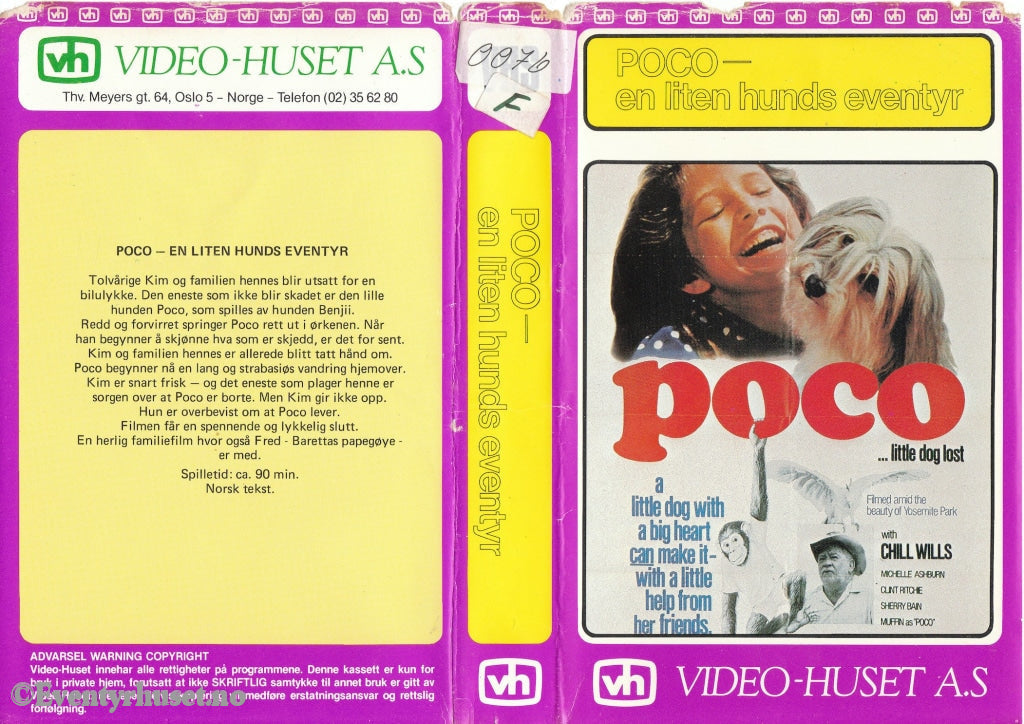 Download / Stream: Poco - En Liten Hunds Eventyr. Vhs Big Box. Norwegian Subtitles.