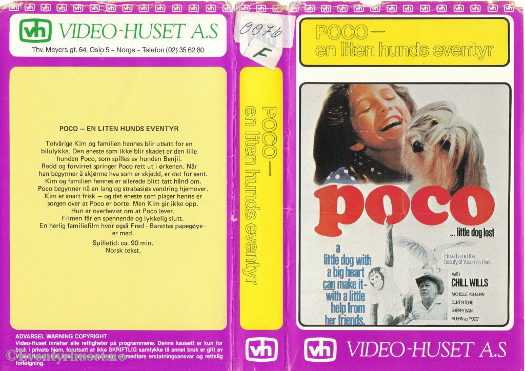 Download / Stream: Poco - En Liten Hunds Eventyr. Vhs Big Box. Norwegian Subtitles.
