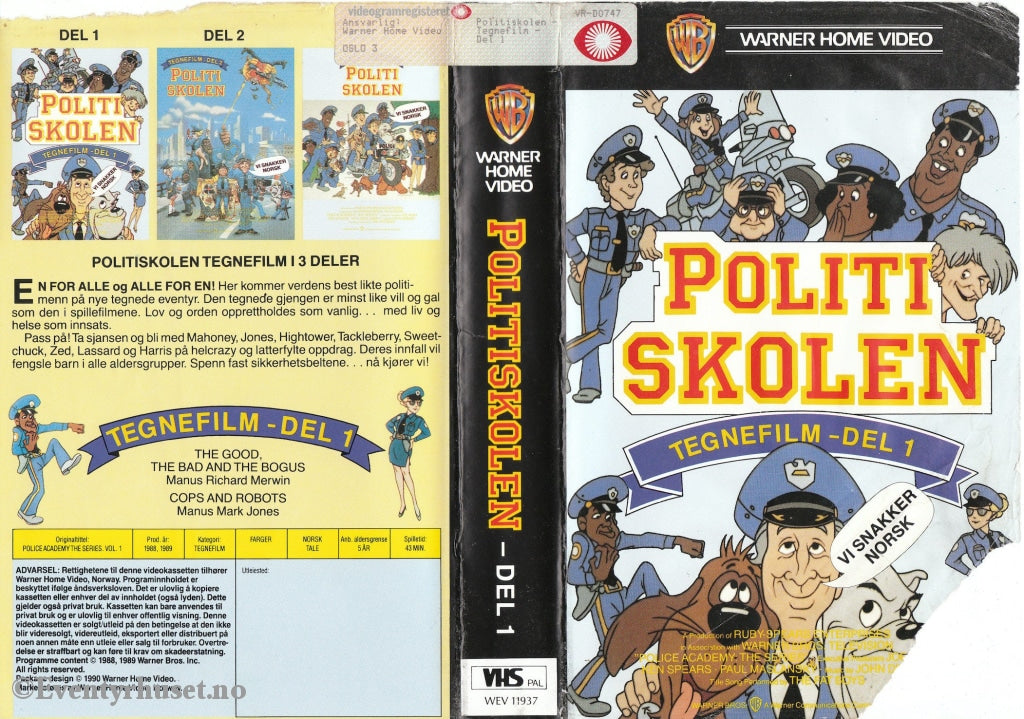 Download / Stream: Politiskolen. Vol. 1. 1988-89. Vhs Big Box. Norwegian Dubbing.