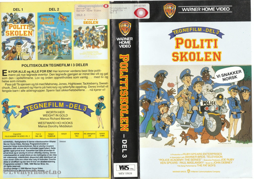 Download / Stream: Politiskolen. Vol. 3. 1988-89. Vhs Big Box. Norwegian Dubbing.