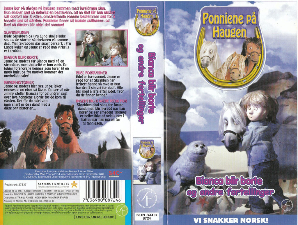 Download / Stream: Ponniene På Haugen - Bianca Blir Borte Og Andre Fortellinger. 1999. Vhs.