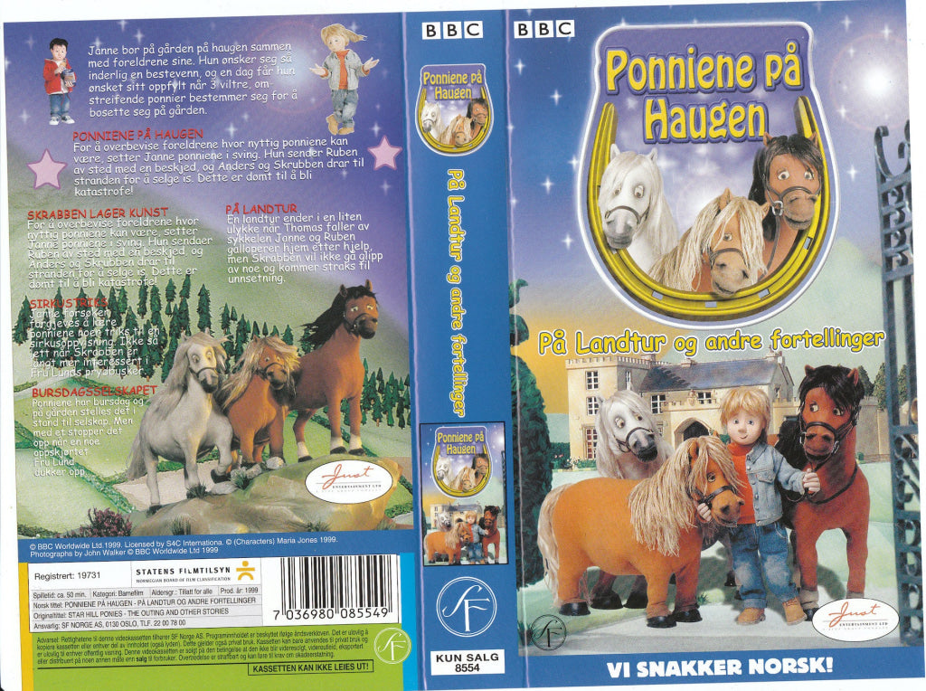 Download / Stream: Ponniene På Haugen - Landtur Og Andre Fortellinger. 1999. Vhs. Norwegian