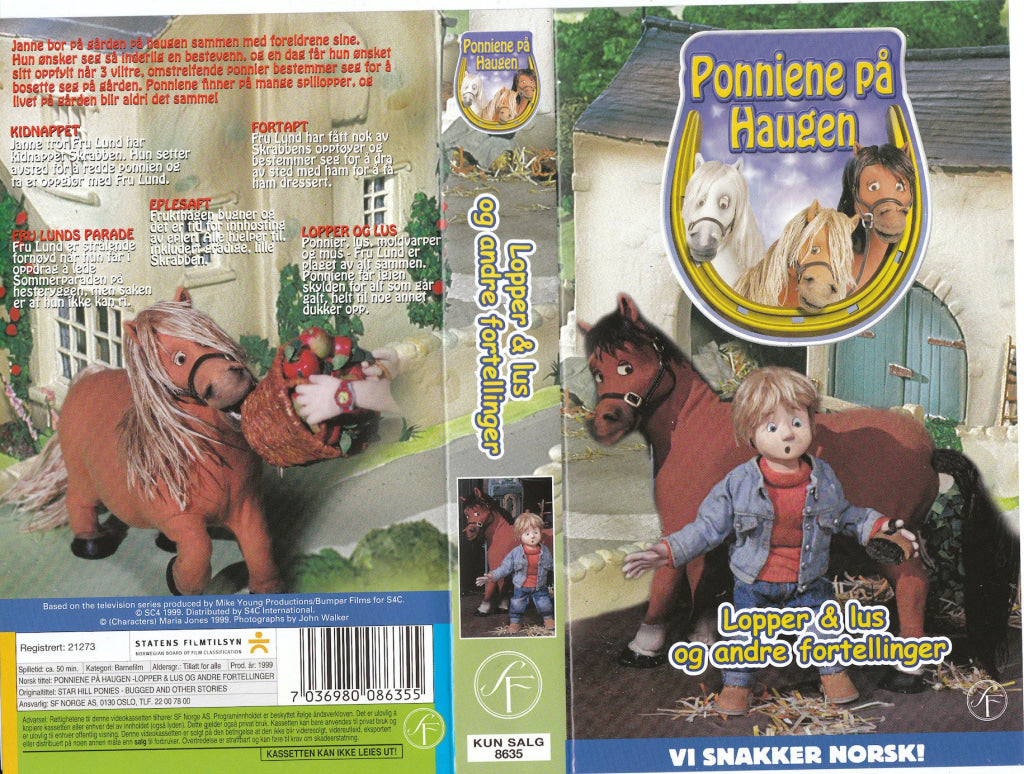 Download / Stream: Ponniene På Haugen. Lopper & Lus Og Andre Fortellinger. 1999. Vhs. Norwegian