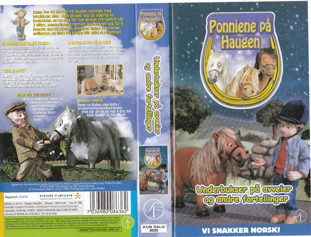 Download / Stream: Ponniene På Haugen - Underbukser Avveier Og Andre Fortellinger. 1999. Vhs.
