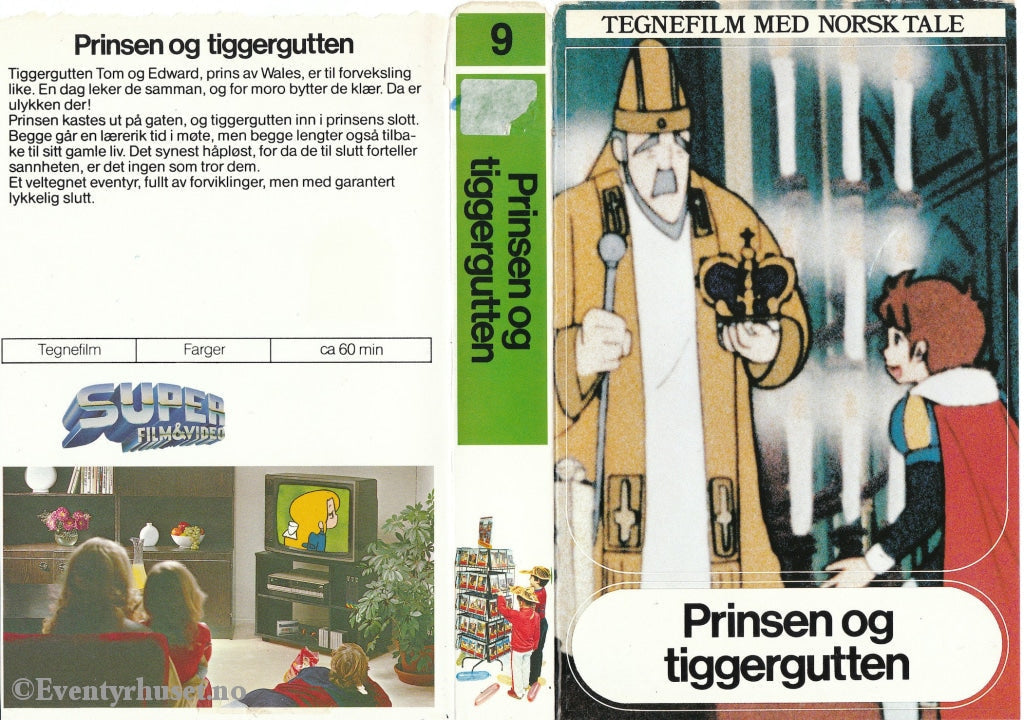 Download / Stream: Prinsen Og Tiggergutten. Vhs Big Box. Norwegian Dubbing.